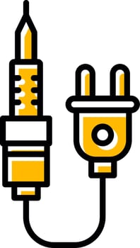 Soldering Iron Creative Icon Design vector