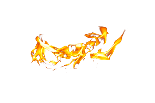 Fire flame texture. Burning material backdrop. Burn effect pattern. Blaze and torch wallpaper. Transparent background. png