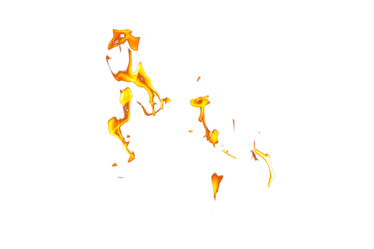 Fire flame texture. Burning material backdrop. Burn effect pattern. Blaze and torch wallpaper. Transparent background. png