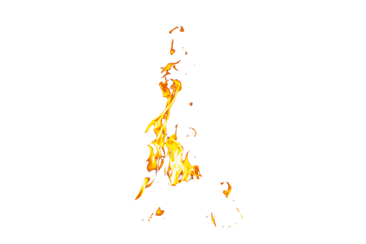 Fire flame texture. Burning material backdrop. Burn effect pattern. Blaze and torch wallpaper. Transparent background. png
