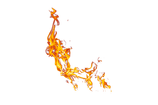 Fire flame texture. Burning material backdrop. Burn effect pattern. Blaze and torch wallpaper. Transparent background. png
