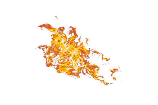 Fire flame texture. Burning material backdrop. Burn effect pattern. Blaze and torch wallpaper. Transparent background. png