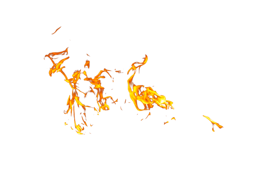 Fire flame texture. Burning material backdrop. Burn effect pattern. Blaze and torch wallpaper. Transparent background. png