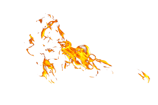 Fire flame texture. Burning material backdrop. Burn effect pattern. Blaze and torch wallpaper. Transparent background. png