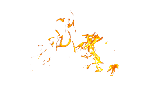 Fire flame texture. Burning material backdrop. Burn effect pattern. Blaze and torch wallpaper. Transparent background. png