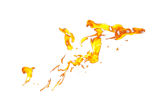 Fire flame texture. Burning material backdrop. Burn effect pattern. Blaze and torch wallpaper. Transparent background. png
