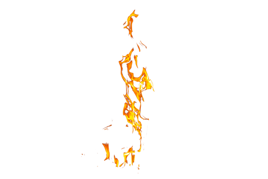 Fire flame texture. Burning material backdrop. Burn effect pattern. Blaze and torch wallpaper. Transparent background. png