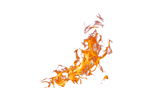 Fire flame texture. Burning material backdrop. Burn effect pattern. Blaze and torch wallpaper. Transparent background. png