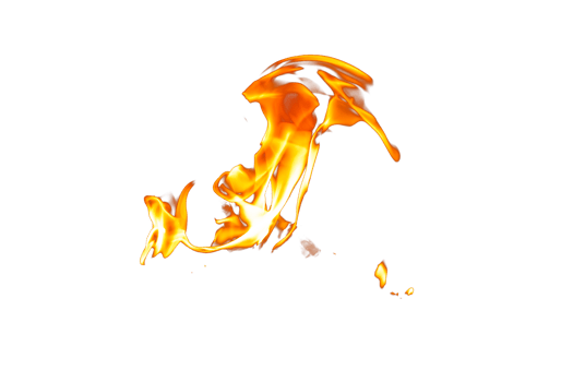 Fire flame texture. Burning material backdrop. Burn effect pattern. Blaze and torch wallpaper. Transparent background. png