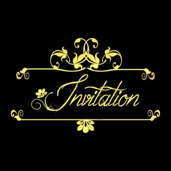 New vintage design template or floral design vector