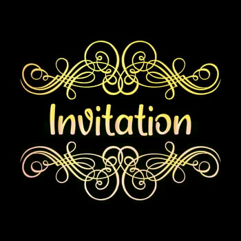 New vintage design template or floral design vector