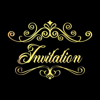 New vintage design template or floral design vector