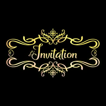 New vintage design template or floral design vector