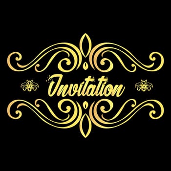 New vintage design template or floral design vector
