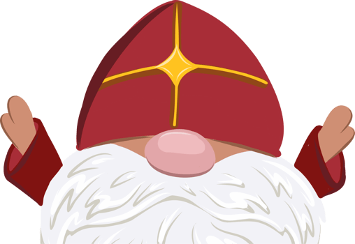 St. Nicolas day. Sinterklaas Eve. Christmas gnome. png