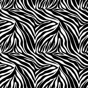 Vector animal print. Zebra ornament. Seamless pattern
