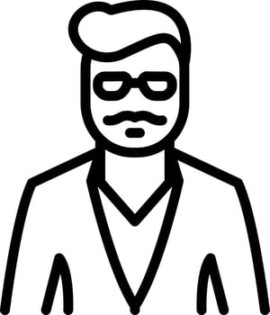 line icon for father vector