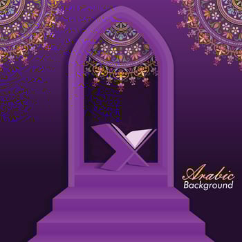 Islamic cover, ramadan eid background vector