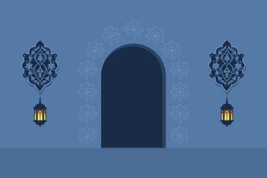 Islamic cover, ramadan eid background vector