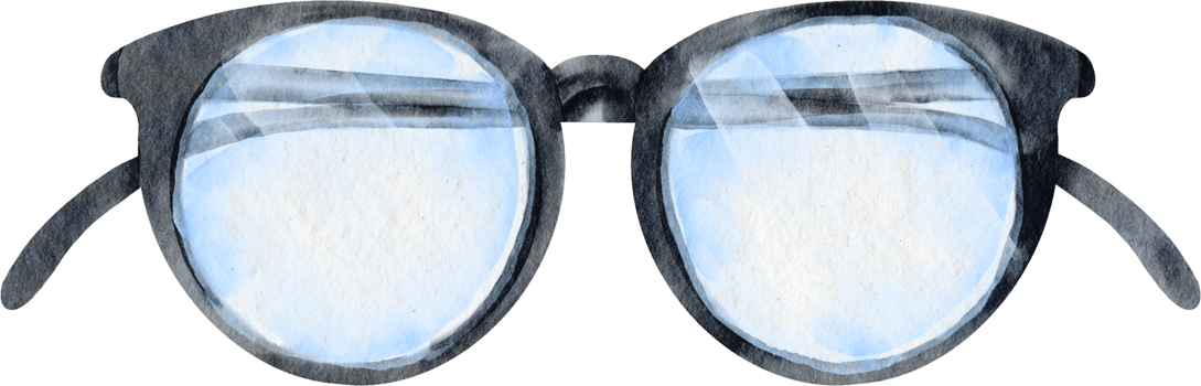 reading glasses watercolor png