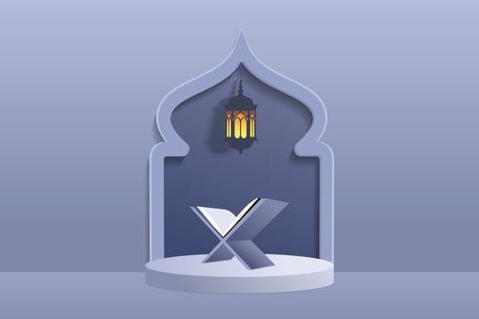 Islamic cover, ramadan eid background vector