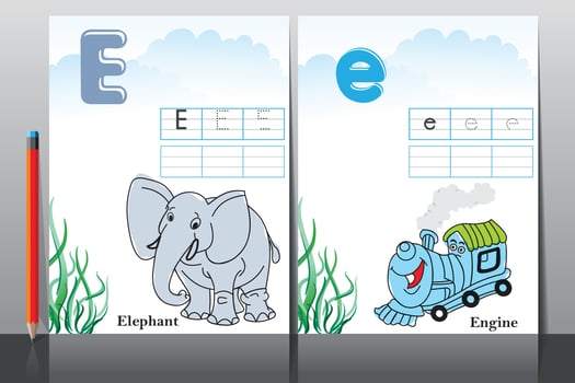 Kids school activity worksheets vector