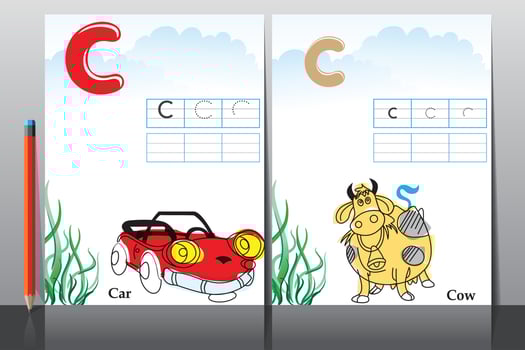 Kids school activity worksheets vector