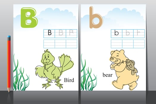 Kids school activity worksheets vector