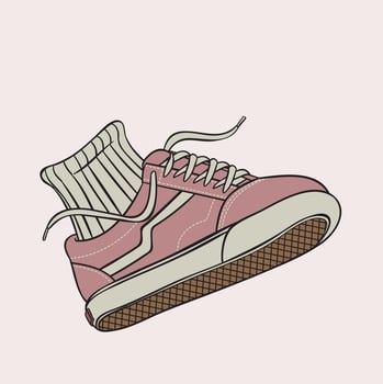 Famous Shoes for Skateboard vector