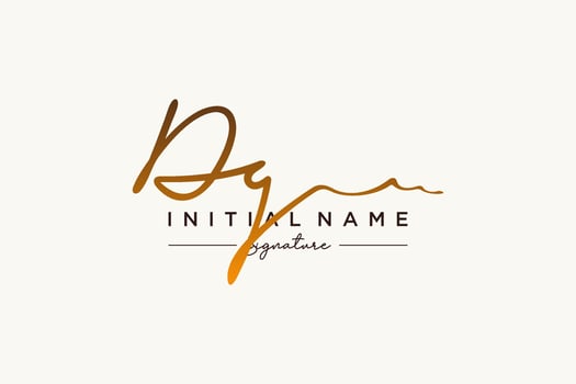 Initial DG signature logo template vector. Hand drawn Calligraphy lettering Vector illustration.