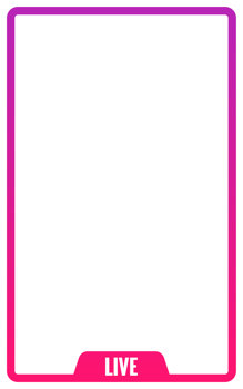 Portrait frame for live streaming video or editing video. Vertical frame for live streaming on social media. png