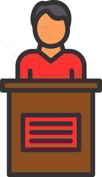 Candidate Male Vector Icon Design