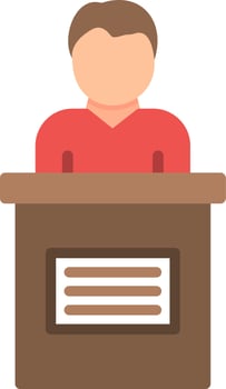 Candidate Male Vector Icon Design