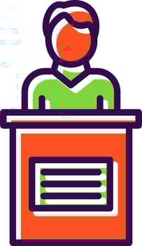 Candidate Male Vector Icon Design