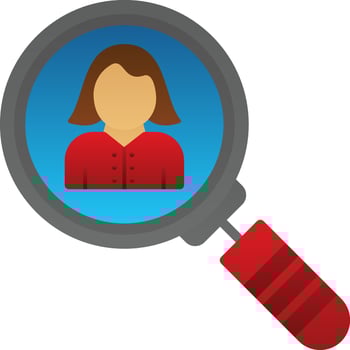 Head Hunter Female Vector Icon Design