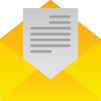 Cover Letter Vector Icon Design