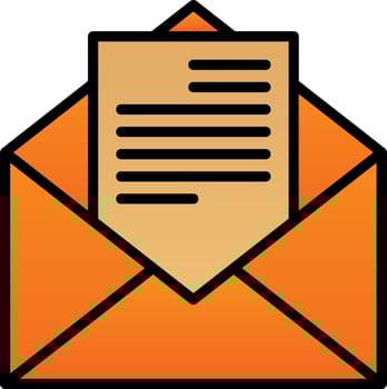 Cover Letter Vector Icon Design