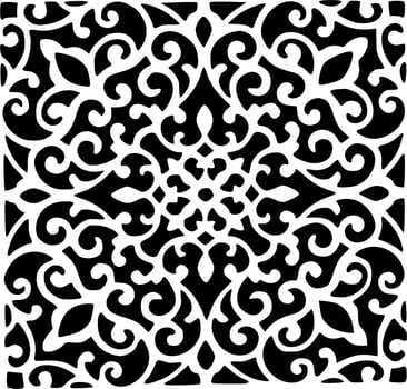 Black and white laser cut out designs vector