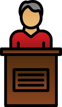 Candidate Male Vector Icon Design