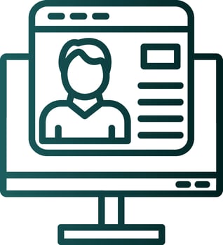 Corporate Website Vector Icon Design