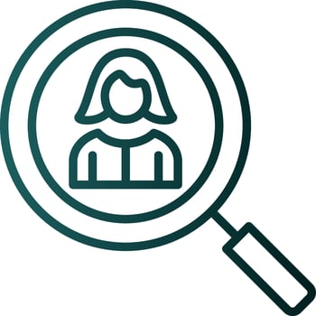 Head Hunter Female Vector Icon Design