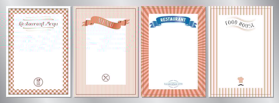 Classic Restaurant Menu Templates vector