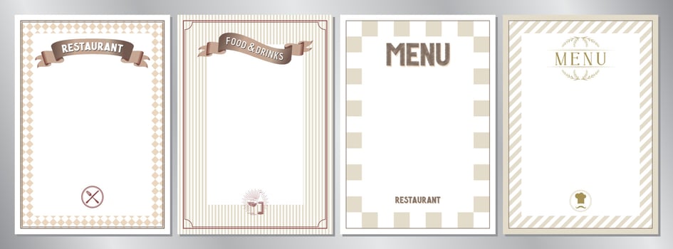 Classic Restaurant Menu Templates vector