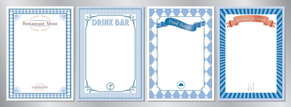 Classic Restaurant Menu Templates vector