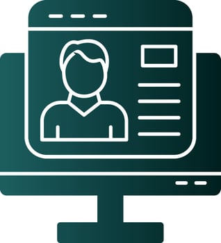 Corporate Website Vector Icon Design