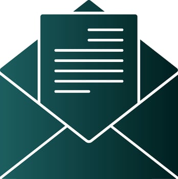 Cover Letter Vector Icon Design