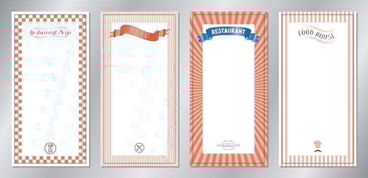 Classic Restaurant Menu Templates vector