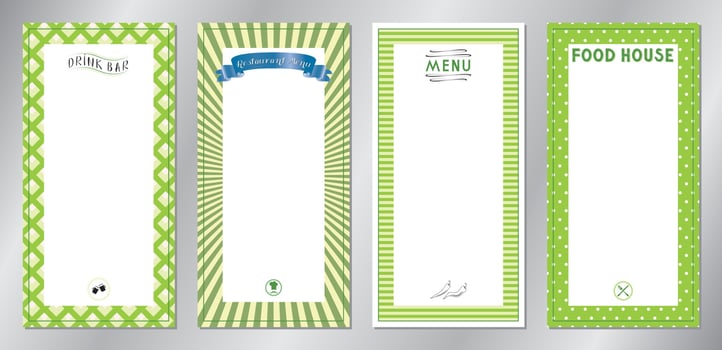 Classic Restaurant Menu Templates vector