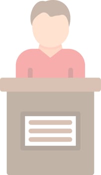 Candidate Male Vector Icon Design