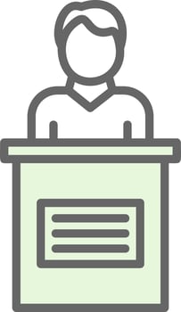 Candidate Male Vector Icon Design